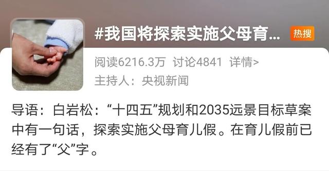 爸爸也能享有育儿假吗?白岩松的回答上了热搜 纸托盘奥柏包装赞同